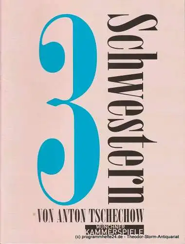 Münchner Kammerspiele, Frank Baumbauer, Marion Tiedtke, Katja Eichbaum: Programmheft Drei Schwestern von Anton Tschechow. Premiere 26. November 2006, Schauspielhaus Spielzeit 2006 / 07 (18). 