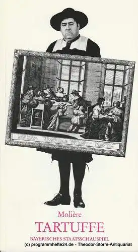 Bayerisches Staatsschauspiel, Günther Beelitz, Gerd Jäger, Wilfried Hösl ( Fotos ), Residenztheater: Programmheft TARTUFFE. Komödie von Moliere. Spielzeit 1986 / 87 Heft 18 (18). 