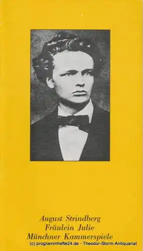 Münchner Kammerspiele, Hans-Reinhard Müller: Programmheft August Strindberg Fräulein Julie Spielzeit 1979 / 80 Heft 8 (18). 