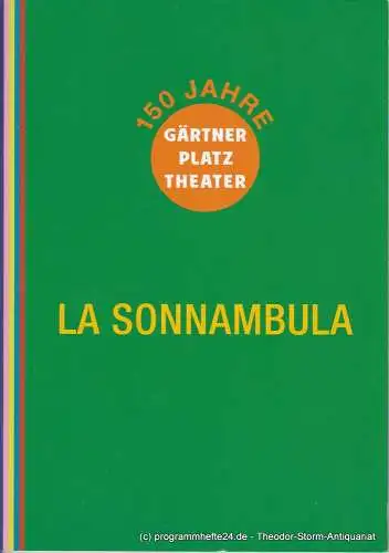 Staatstheater am Gärtnerplatz, Josef E. Köpplinger, Daniel C. Schindler, Johannes Weiß: Programmheft La Sonnambula. Melodram. Premiere 8. Oktober 2015 im Prinzregententheater (18). 