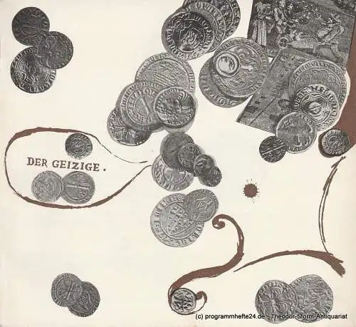 Hessisches Staatstheater Wiesbaden, Claus Helmut Drese, Hanno Lunin: Programmheft Der Geizige Spielzeit 1964 / 65 Heft 8 (18). 