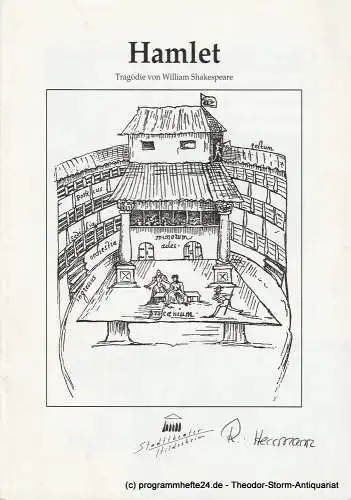 Stadttheater Hildesheim, Martin Kreutzberg, Susanne Bieler: Programmheft HAMLET. Tragödie von William Shakespeare. Premiere 11. März 2000 Spielzeit 1999 / 2000 Heft 11 (18). 