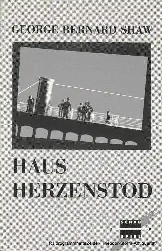 Nationaltheater Mannheim, Arnold Petersen, Hans-Jürgen Drescher, Heinke Wagner: Programmheft Haus Herzenstod. Premiere 16. März 1991 Schauspielhaus Spielzeit 1990 / 91 Nr. 13 (18). 