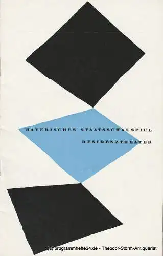 Bayerisches Staatsschauspiel, Residenztheater, Walter Haug: Programmheft Erstaufführung Neapolitanische Gespenster. Premiere 21. Juli 1959 (18). 