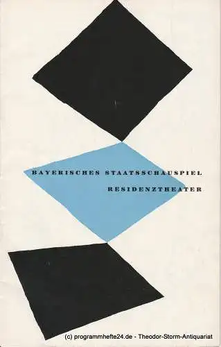 Bayerisches Staatsschauspiel, Residenztheater, Walter Haug: Programmheft Erstaufführung König Hirsch. Premiere 15. März 1959 (18). 