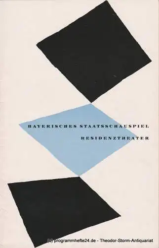 Bayerisches Staatsschauspiel, Residenztheater, Walter Haug: Programmheft Ein Sommernachtstraum von William Shakespeare 18. September 1954 (18). 