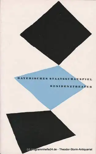 Bayerisches Staatsschauspiel, Residenztheater, Walter Haug: Programmheft MARIA STUART Trauerspiel von Friedrich Schiller 15. Mai 1955 (18). 