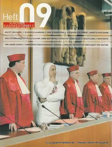 Münchner Kammerspiele, Frank Baumbauer , Gaby Schweer, Julia Lochte: Münchner Kammerspiele Heft 09 Macht und Rebel, Schorsch Kamerun, Drei Schwestern, etc. (18). 