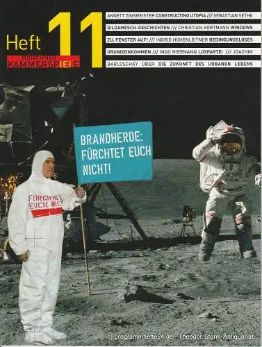 Münchner Kammerspiele, Frank Baumbauer , Gaby Schweer, Björn Bicker: Münchner Kammerspiele Heft 11 Constructing Utopia, Gilgamesch-Geschichten, etc. (18). 