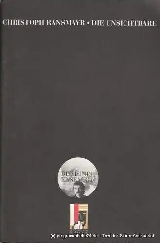 Berliner Ensemble, Theater am Schiffbauerdamm: Programmheft Nr. 26 Uraufführung die Unsichtbare von Christoph Ransmayr 24. Juli 2001 Salzburger Festspiele (18). 