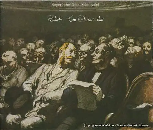 Bayerisches Staatsschauspiel, Kurt Meisel, Jörg-Dieter Haas, Otto König, Claus Seitz: Programmheft Ein Florentinerhut von Eugene Labiche. Premiere 6. Januar 1980 (18). 