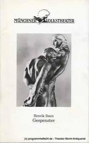 Münchner Volkstheater, Ruth Drexel, Marie-Louis Ott: Programmheft GESPENSTER von Henrik Ibsen Premiere 1. März 2002 Spielzeit 2001 / 2002 Heft 3 (18). 