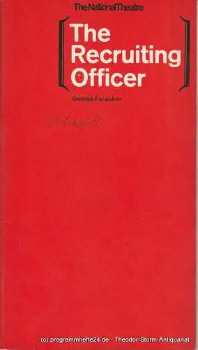 The National Theatre London, Laurence Olivier, Kenneth Briggs: Programmheft The Recruiting Officer by George Farquhar First Season. 1963 (18). 
