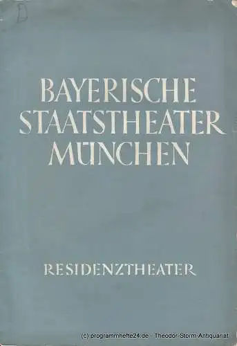 Bayerische Staatstheater München, Residenz - Theater, Friedrich Forster: Programmheft Neu inszeniert: Der Traum ein Leben von Franz Grillparzer. Sonntag, 30. Januar 1938 Heft 9 Spielzeit 1937 / 38 (18). 