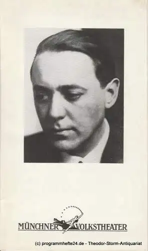 Münchner Volkstheater, Ruth Drexel, Lenz Prütting: Programmheft Italienische Nacht. Premiere 18. Januar 1991 Spielzeit 1990 / 91 Heft 3 (18). 