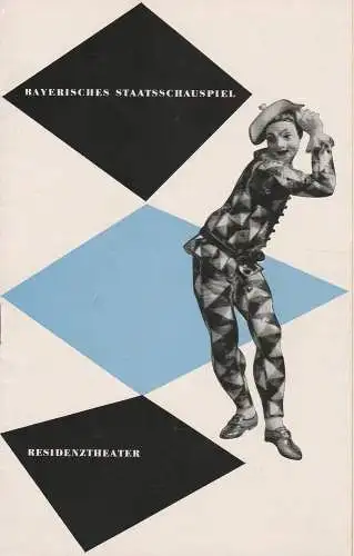 Bayerisches Staatsschauspiel, Residenztheater, Kurt Horwitz, Andreas Wirz: Programmheft Der Bürge. Drama von Paul Claudel Spielzeit 1953 / 54 Heft 7 (18). 
