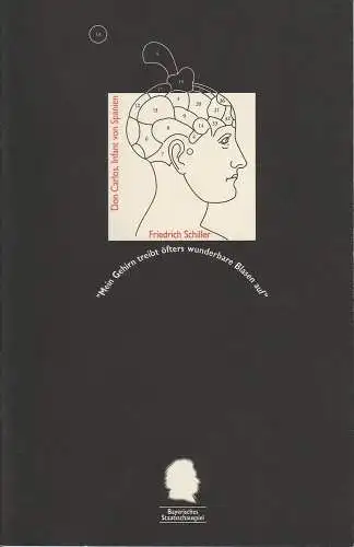 Bayerisches Staatsschauspiel, Eberhard Witt, Bettina Schültke, Dorothea Seide, Erika Fernschild ( Probenfotos ): Programmheft Don Carlos, Infant von Spanien von Friedrich Schiller. Premiere 16. März 1995. Spielzeit 1994 / 95 Nr. 25 (18). 