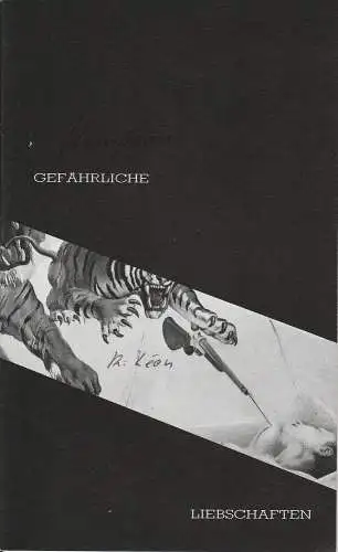 Stadttheater Hildesheim, Pierre Leon, Margrit Poremba: Programmheft Gefährliche Liebschaften. Spielzeit 1987 / 88 Heft Nr. 12 Premiere 8. Mai 1988 (18). 