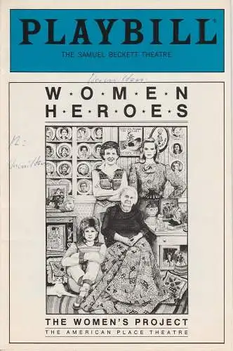 Playbill Inc., The Samuel Beckett Theatre: Programmheft Women Heroes: In Praise Of Exceptional Women March 21 - April 6 1986 (18). 