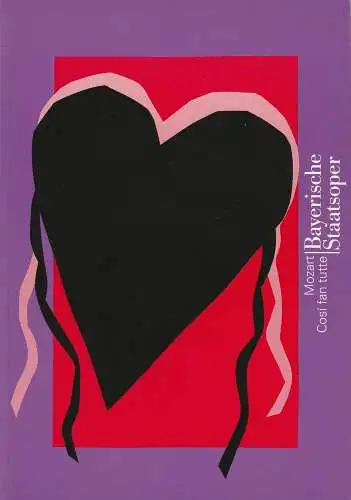 Bayerische Staatsoper, Peter Jonas, Hanspeter Krellmann, Krista Thiele: Programmheft Neuinszenierung COSI FAN TUTTE Premiere 31. Januar 1993 Altes Residenztheater Cuvillies-Theater München (18). 