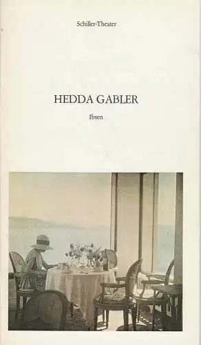 Staatliche Schauspielbühnen Berlins, Hans Lietzau, Vera Sturm: Programmheft HEDDA GABLER Premiere 9. Februar 1977 Schiller-Theater Spielzeit 1976 / 77 Heft 79 (18). 