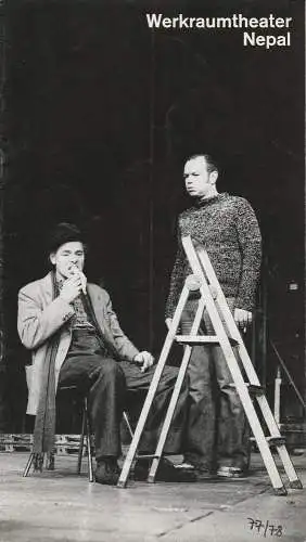 Münchner Kammerspiele, Hans-Reinhard Müller, Ernst Wendt, Wolfgang Zimmermann: Programmheft NEPAL von Urs Widmer Premiere 10. März 1978 Spielzeit 1977 / 78 Werkraumtheater (18). 