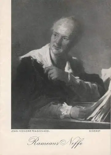 Gastspiel Renaissance-Theater Berlin: Programmheft Rameaus Neffe von Denis Diderot (18). 