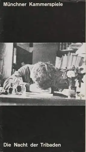 Münchner Kammerspiele, Hans-Reinhard Müller, Ernst Wendt, Wolfgang Zimmermann: Programmheft Die Nacht der Tribaden. Premeire 6. Februar 1977 Schauspielhaus Spielzeit 1976 / 77 Heft 6 (18). 