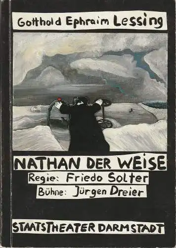 Staatstheater Darmstadt, Peter Brenner, Eva-Maria Viebeg, Wilhelm Lades, Friedo Solter: Programmheft NATHAN DER WEISE Premiere 2. 3. 1985 Programmbuch Nr. 13 (18). 