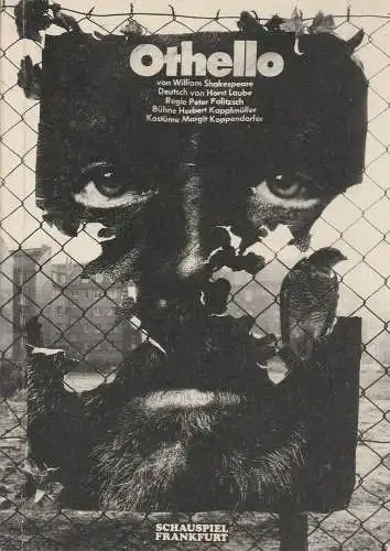 Schauspiel Frankfurt, Michael Huthmann, Hans-Georg Barnickel: Programmheft OTHELLO von William Shakespeare. Premiere 19. November 1978 (18). 