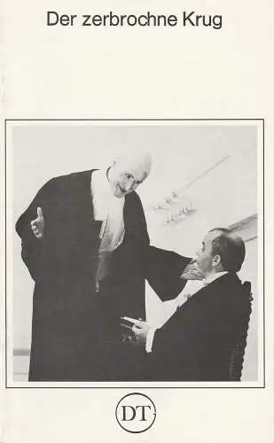 Deutsches Theater in Göttingen, Norbert Baensch: Programmheft Der zerbrochne Krug. Lustspiel von Heinrich von Kleist. Spielzeit 1979 / 80 Heft 476 (18). 