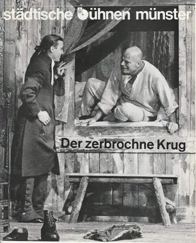 Städtische Bühnen Münster, Frieder Lorenz, Erdmut Christian August, Kay Carius: Programmheft Der zerbrochne Krug von Heinrich von Kleist Premiere 11. September 1977 Spielzeit 1977 / 78 Heft 3 (18). 