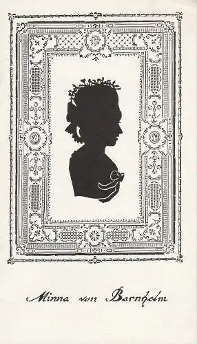Städtebundtheater Hof, Reinhold Röttger, Andrea Hödebeck: Programmheft Minna von Barnhelm. Lustspiel von Gotthold Ephraim Lessing. Premiere 5. März 1986 (18). 