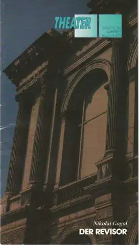 Städtische Bühnen Augsburg, Peter Baumgardt, Lenz Prütting, Thomas Ernst: Programmheft DER REVISOR. Komödie von Nikolaj Gogol. Premiere 11. April 1993 Stadttheater Spielzeit 1992 / 93 Heft 19 (18). 