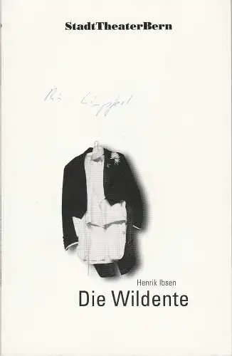 Stadttheater Bern, Eike Gramss, Angelika Salvisberg, Iwona Swietek, Jürg Müller ( Probenfotos ): Programmheft Die Wildente von Henrik Ibsen Premiere 30. November 1996 Heft 90 Spielzeit 1996 / 97 (18). 