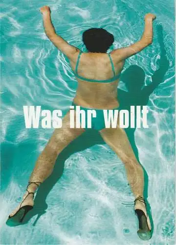 Münchner Volkstheater, Christian Stückl, Volker Bürger: Programmheft Was ihr wollt ( Twelfth Night, or What you Will ) von William Shakespeare. Premiere am 19. Februar 2004 (18). 
