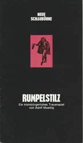 Neue Schaubühne Theatergastspiele, Günther Fuhrmann: Programmheft RUMPELSTILZ von Adolf Muschg Spielzeit 1972 / 73 Heft 2 (18). 