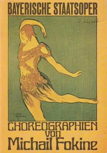 Bayerische Staatsoper, Edgar Baitzel, Krista Thiele: Programmheft Ballettabend Choreographien von Michael Fokine 25. Februar 1983 im Alten Residenztheater Cuvillies-Theater Spielzeit 1982 / 83 (18). 