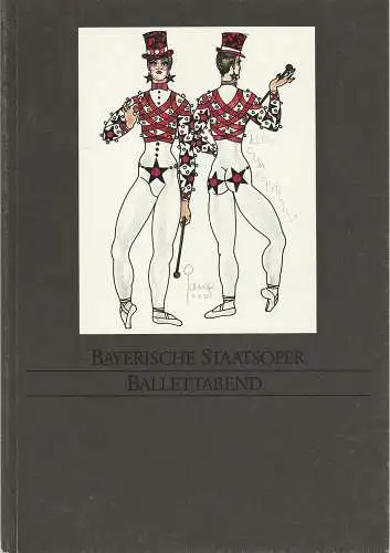Bayerische Staatsoper, Wolfgang Sawallisch, Krista Thiele: Programmheft Ballettabend Les Sylphides / The Prodigal Son / Elite Syncopations. Premiere 20. Oktober 1985 Nationaltheater Spielzeit 1985 / 86 (18). 