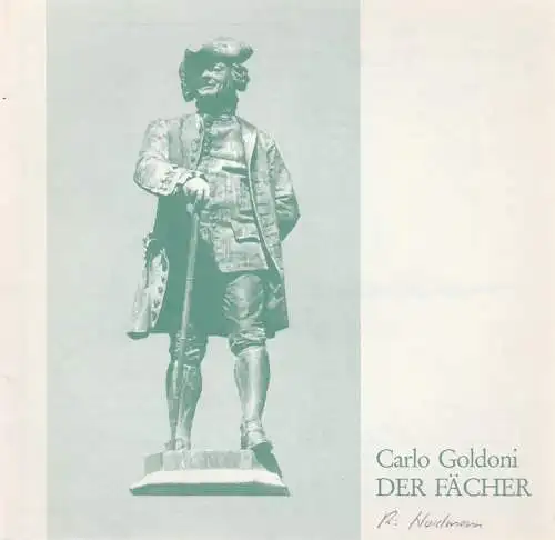 Stadttheater Pforzheim, Manfred Berben, Maria Hilchenbach: Programmheft DER FÄCHER. Komödie von Carlo Goldoni. Premiere 30. April 1990 Spielzeit 1989 / 90 Heft 16 (18). 