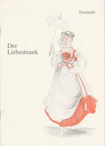 Wuppertaler Bühnen, Hellmuth Matiasek, Ronald F. Stürzebecher: Programmheft Gaetano Donizetti DER LIEBESTRANK. Premiere 28. September 1980 Opernhaus (18). 