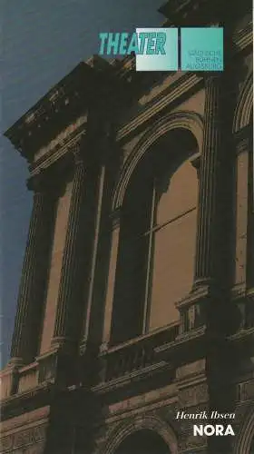 Städtische Bühnen Augsburg, Peter Baumgardt, Lenz Prütting: Programmheft NORA Schauspiel von Henrik Ibsen. Premiere 19. Dezember 1992 Komödie Spielzeit 1992 / 83 Heft 10 (18). 
