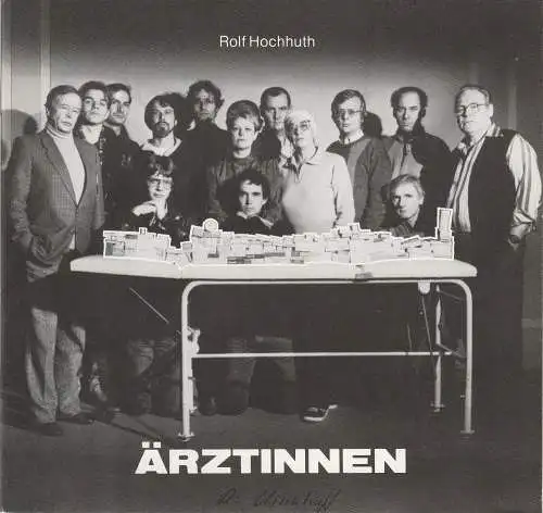 Saarländisches Staatstheater Saarbrücken, Matthias Kuntzsch, Martin Peleikis, Lothar Trautmann, Susanne Berger: Programmheft ÄRZTINNEN von Rolf Hochhuth. Premiere 3. Dezember 1983 im Großen Haus Spielzeit 1983 / 84 (18). 