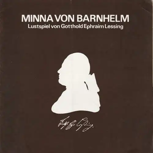 Stadttheater Luzern, Ulrich Meyer, Günter Langer, Ulrike Streitenberger: Programmheft Minna von Barnhelm Premiere 258. Februar 1980 Spielzeit 1979 / 80 (18). 