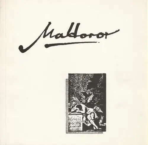 Theater im Marstall München, Jochen Hahn, Dagmar Welz: Programmheft Uraufführung Une promenade dangereuse von Comte de Lautreamont 3. Mai 1985 (18). 