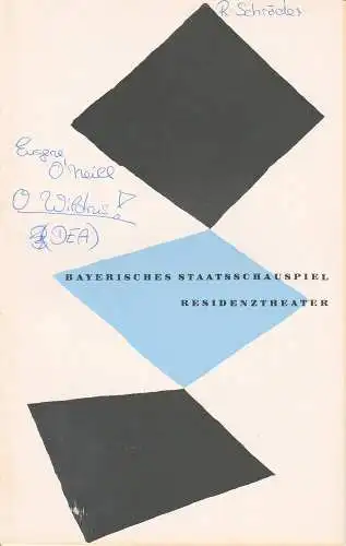Bayerisches Staatsschauspiel, Kurt Horwitz, Walter Haug: Programmheft O WILDNIS ! Von Eugene O'Neill 25. Mai 1955 Residenztheater Spielzeit 1954 / 55 Heft 8 (18). 