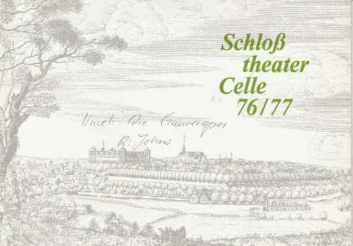 Schloßtheater Celle, Eberhard Johow, Martin Dreier: Programmheft DIE GAUNEROPER von Vaclav Havel Spielzeit 1976 / 77 Heft 3 (18). 