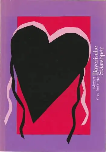 Bayerische Staatsoper, Peter Jonas, Hanspeter Krellmann, Krista Thiele, Sigrid Schuer: Programmheft Neuinszenierung Mozart Cosi fan tutte 31. Januar 1993 Cuvillies-Theater Spielzeit 2001 / 2002 (18). 