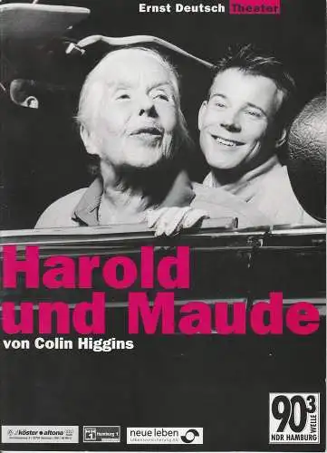 Ernst Deutsch Theater, Isabella Vertes-Schütter, Wolfgang Borchert. Jürgen Apel, Sarah Honisch: Programmheft Harold und Maude von Colin Higgins. Premiere 7. Oktober 1999 Spielzeit 1999 / 2000 (18). 