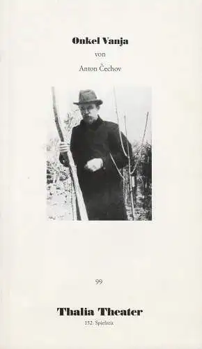 Thalia Theater Hamburg, Jürgen Flimm, Heinz-Werner Köster, Ludwig von Otting, Wolfgang Wiens: Programmheft Onkel Vanja von Anton Cechov. Premiere 7. Januar 1995. Spielzeit 1994 / 95 Nr. 99 (18). 
